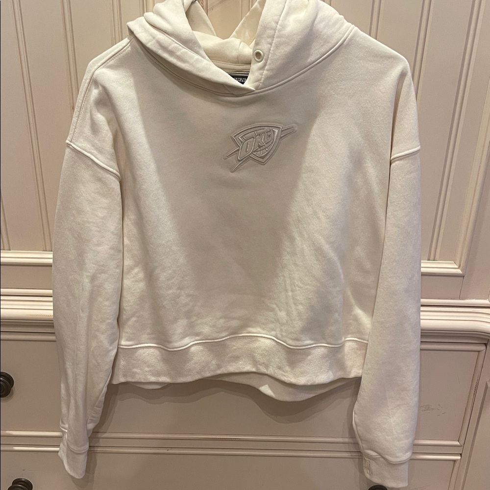 White Hoodie Sweatshirt